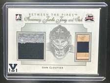 2011-12 ITG Between the Pipes Dan Cloutier Stick & Jersey MEM Vault 1/1 SP