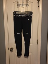 Nike Pro Women's Sz Medium Black White Mid-Rise 7/8 Graphic Leggings FV7397-010