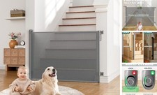 Retractable Baby Gates Extra Wide  55" 55" Wide x 38" Tall - Drilling A-grey