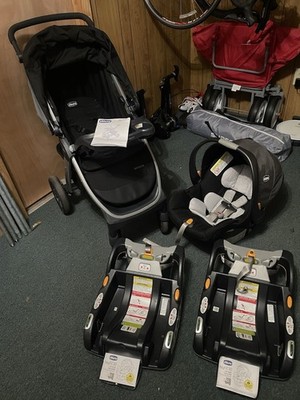 Chicco Bravo Trio Travel System + Additional base
