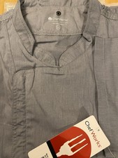 Grey Short Sleeve Chefs Jacket From Chef Works size 3XL