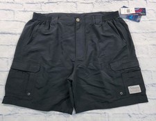 Bimini Bay Outfitters MENS SIZE 44 Boca Grande II BloodGuard Nylon Shorts Black