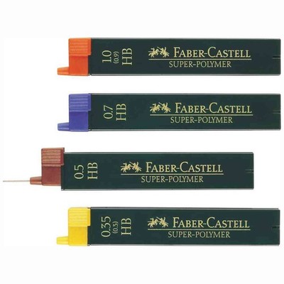FABER CASTELL Druckbleistiftmine SUPER-POLYMER 0,3 0,5 0,7 0,9 1,3 [wählbar]