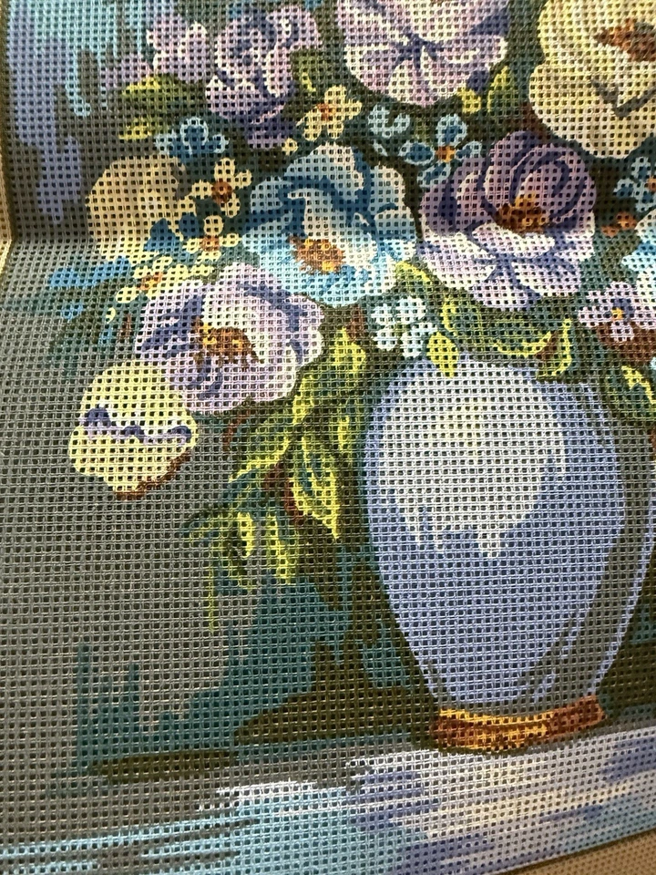 Printed needlepoint Tapestry Canvas Only 40x50  Cm Flowers Gobelin L - Image 3 of 4