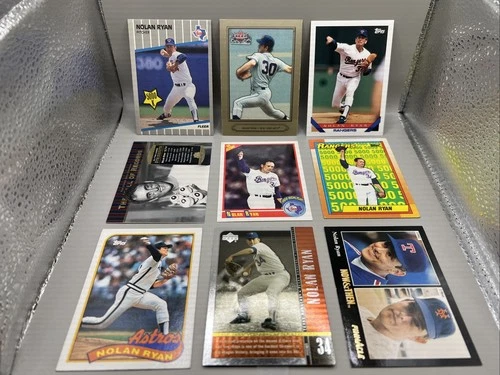 1989-2002 Nolan Ryan Collection Baseball 18 Cards Lots Near Mint Condition