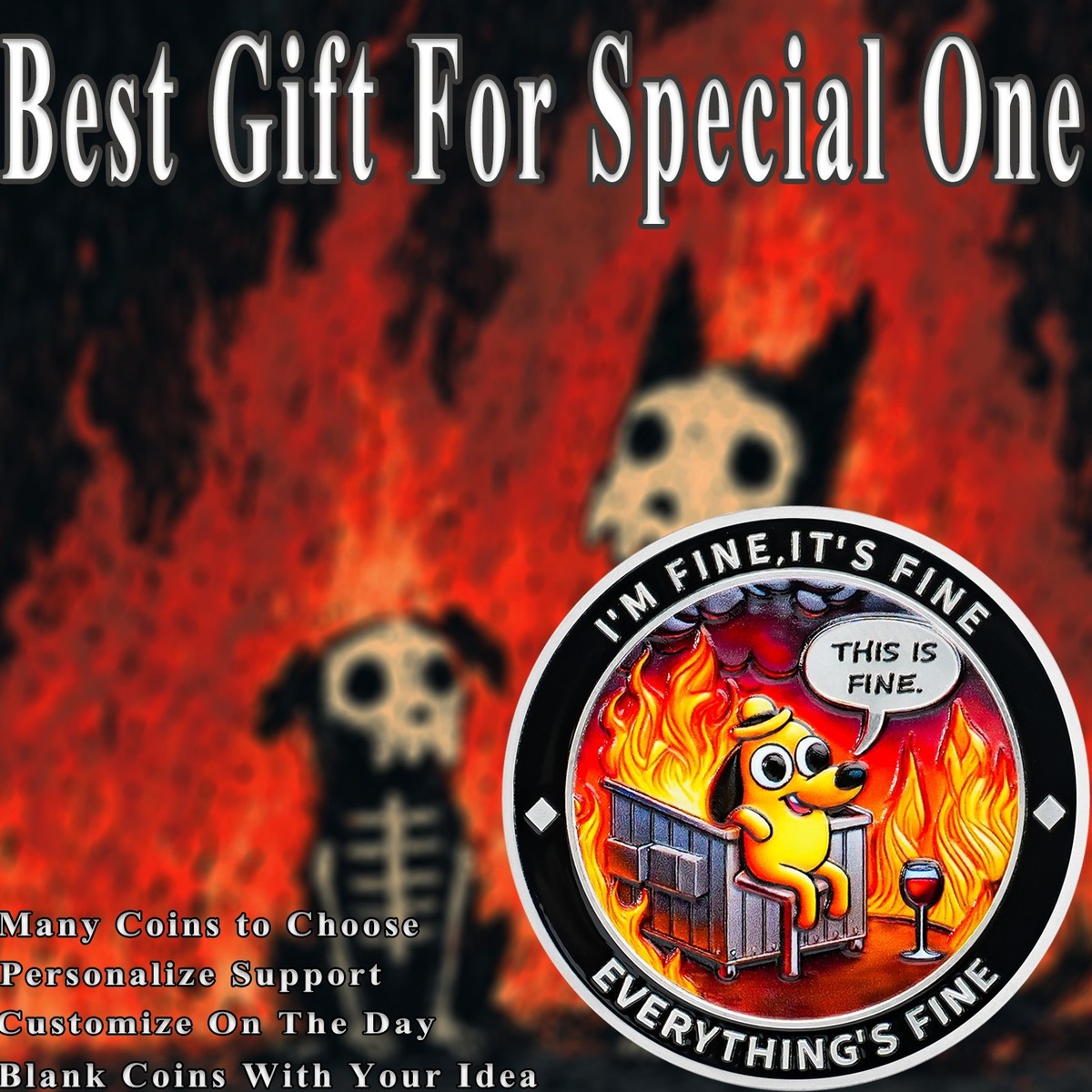 The Strongest Fire is Forged' Dumpster Fire Skeleton Challenge