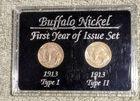 1913-Type 1 - 1913-Type 2 Buffalo Nickel Coins - Key Date Coins