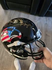 Brett Farve Southern Miss Signed Schutt Replica Helmet  With Picture. Packers