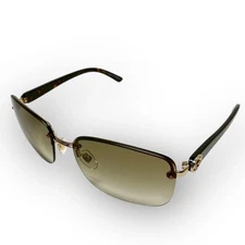 GUCCI GG 2863/S APQYX Sunglasses Tortoiseshell Pattern x Gold Metal With Case