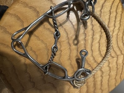 Combination Horse Bit by L&W Bits 5.5  Dog bone Rope Nose Used