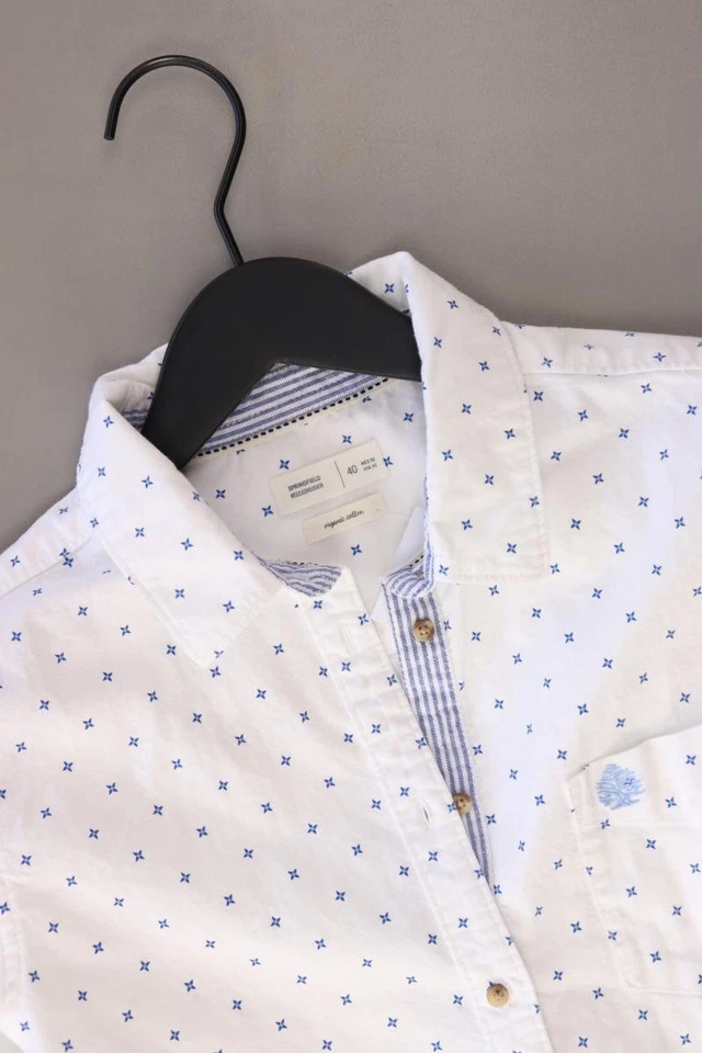 Springfield Langarmbluse Regular Bluse für Damen Gr. 40, M weiß aus Baumwolle - Bild 3 von 4
