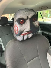 Saw - 2pc Car Head Rest Covers - Car Accesory - Horror Film