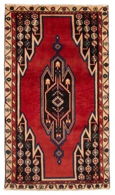 Vintage 3'1'' x 5'5'' Traditional Hand Knotted Vegetable Dye Wool Area Rug