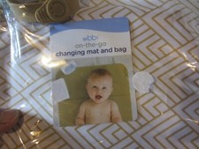 UBBI Beige "On the Go" Changing Mat  Bag-New A22CLB 