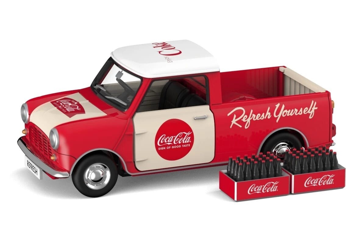 TINY Coca-Cola Morris Mini Pickup 1/50 NEW diecast car | eBay