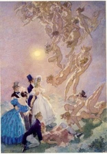 Norman Lindsay : Visitants From the Moon : Archival Quality Art Print