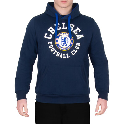 Chelsea FC officiel Pull graphique à capuche thème football homme  bleu UK