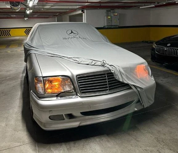 MERCEDES BENZ S W220 Custom Fit İndoor Car Cover W/logo Red Black Gray Blue Foto 4 de 4
