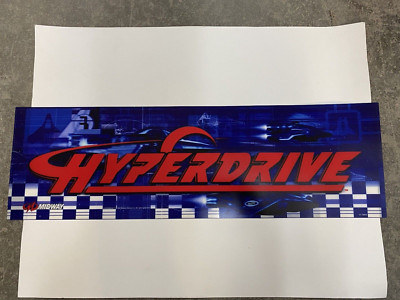 Hyperdrive NEW OLD STOCK arcade game Marquee/Translite, Midway 1997 | eBay