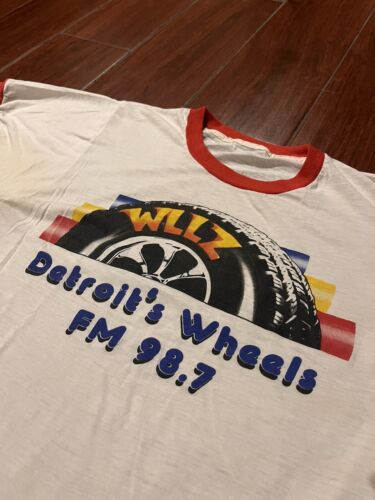 Vintage WLLZ Detroit Radio Ringer T Shirt