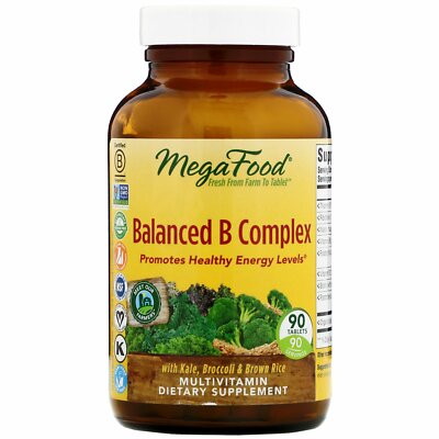 MegaFood Balanced B Complex- 90 Tablets