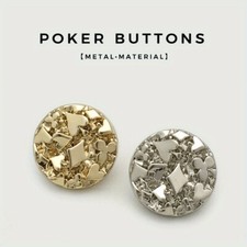 10Pack Convex-Concave Metal Buttons Irregular Round Shape Button Accessories DIY