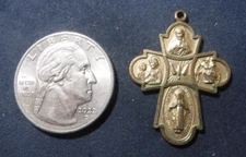 14K Gold Filled Four Way Medal