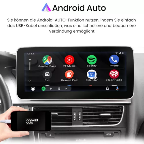 Für Audi A4 B8 A5 09-16 Carplay GPS Navi Android 12 Autoradio WIFI 4G DSP DAB+BT - Bild 5 von 8