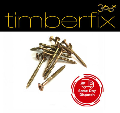 5,0mm 10g PREMIUM HOLZSCHRAUBEN SCHNEIDERGEWINDE, POZI CSK, SPECTRE TIMBERFIX 360 GOLD