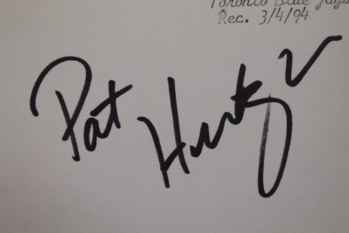 Pat Hentgen Toronto Blue Jays 1996 Cy Young Autograph Signed 3x5 Index Card 16L - Picture 3 of 4