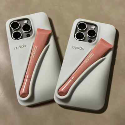 lip case iPhone 15 Pro グレー Rhode Lip Case for iPhone 15 Pro Max Case with Peptide Lip