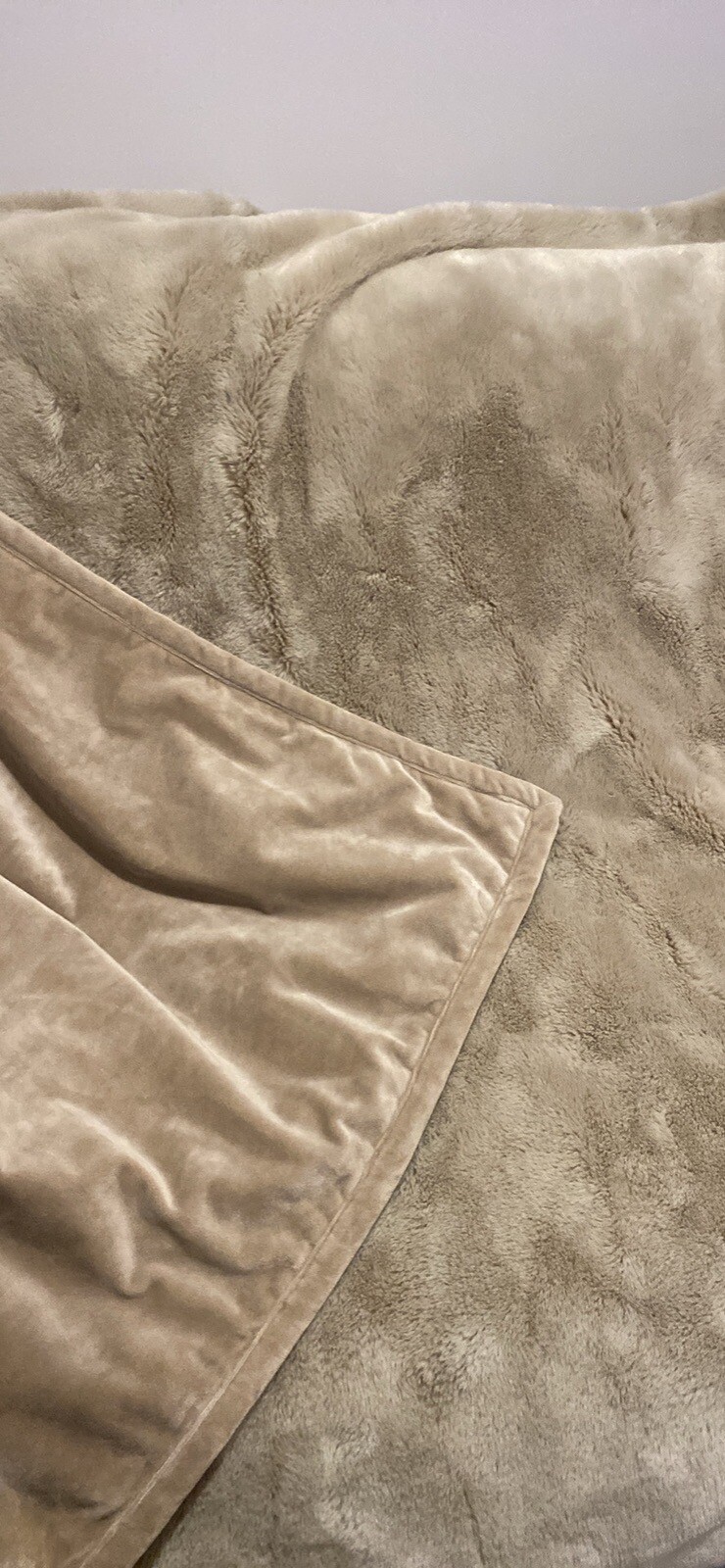 Oka Faux Fur Throw Seal Beige Nwot eBay