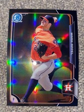 2015 Bowman Chrome Black Refractor Rookie Asia Mark Appel #BCP85 Astros Rc