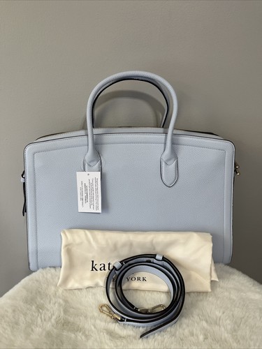 Borsa per laptop nuova con etichette Kate Spade Knott pendolare blu acquerello - Foto 2 di 9
