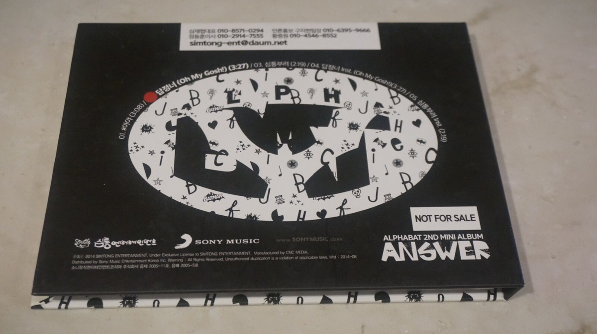 KOREA CD/Alphabat - Answer /SIGNED! | eBay