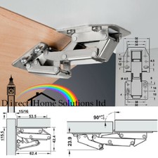 HAFELE OVERLAY SWING UP LOCKER CUPBOARD DOOR STAY HINGE CARAVAN MOTORHOME