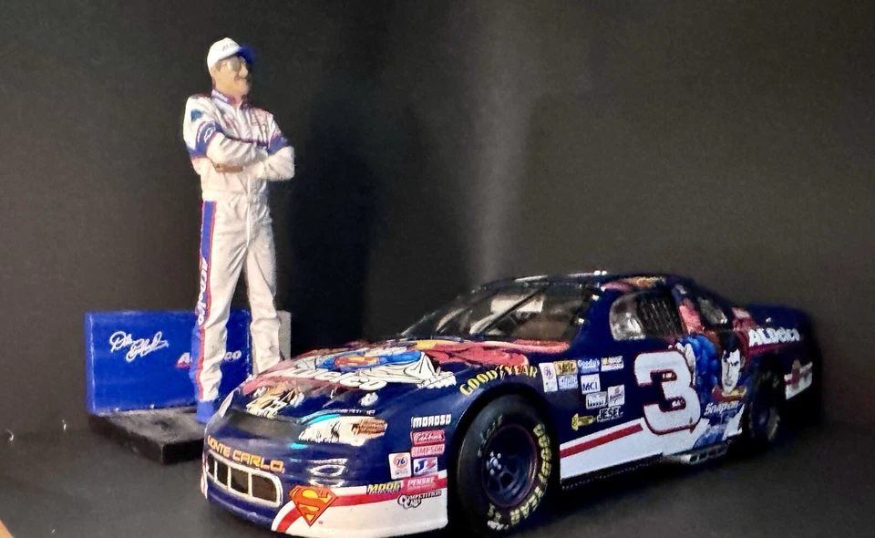 Dale Earnhardt Superman Diecast Car With Figure - Image 3 of 4