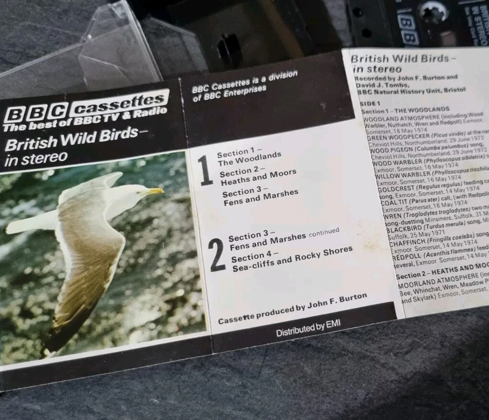 BBC CASSETTES- British Wild Birds In Stereo - VG+ Cassette Tape 1974 RMC4008 - Image 2 of 4