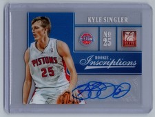 2012-13 Panini Elite #6 Kyle Singler Detroit Pistons AU Auto