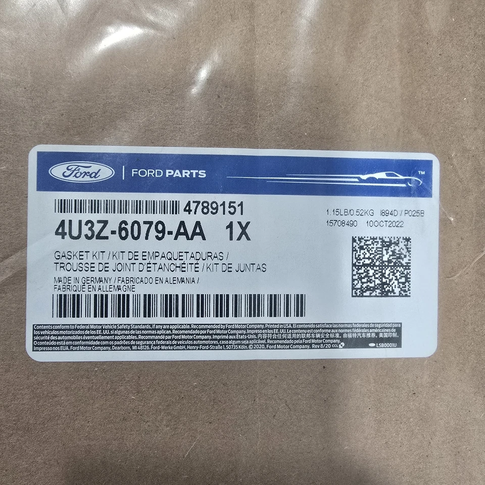 Комплект прокладок головки блока цилиндров двигателя Ford V6 4,0 л от оригинального производителя 4U3Z-6079-AA - Изображение 2 из 3