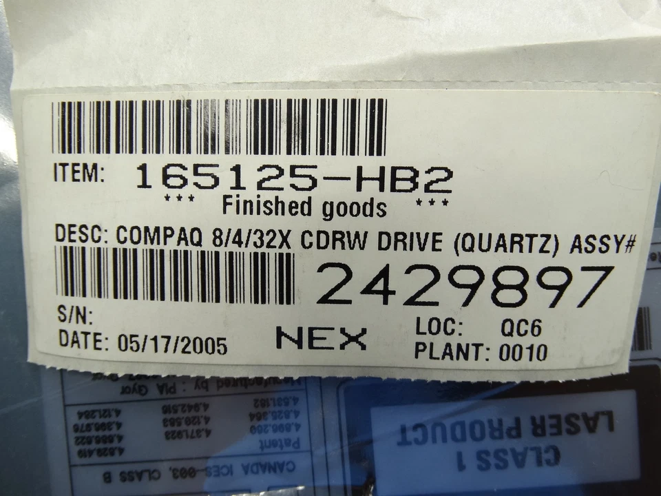 Philips Compaq 8/4/32 CDRW Drive Quartz CDD4801-72 / 165125-HB2 - Image 4 of 4