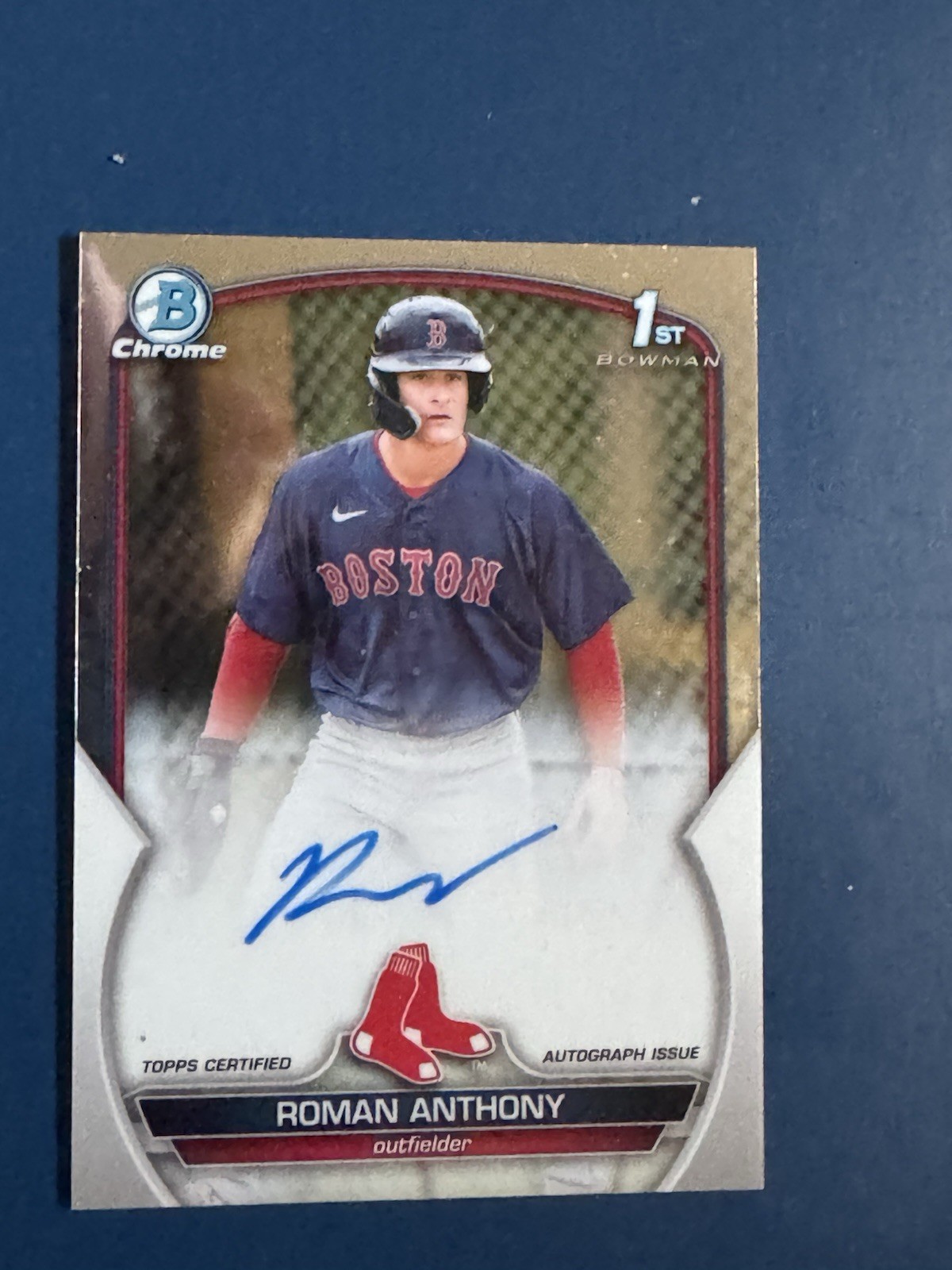 2023 Bowman Chrome Roman Anthony Rookie Auto, "1st Bowman"