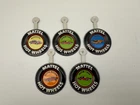 Lot of 5 Vintage Mattel Hot Wheels Metal Buttons Badges Redline 1960s Hong Kong