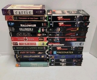Hellraiser Halloween Stephen King Elm Street Living Dead VHS Lot