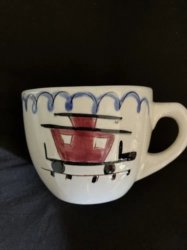 Vintage Stangl Pottery Kiddieware  Child's Ceramic Train Caboose  Mug