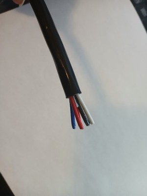 18 Gauge 6 Conductor Electrical Wire, 9+ FT ( 3 meter )Black PVC Stranded Copper