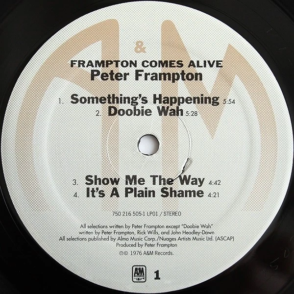 Peter Frampton - Frampton Comes Alive! (2xLP, Album, RE, RM, Gat) (Mint (M)) - 3 - Image 3 of 4