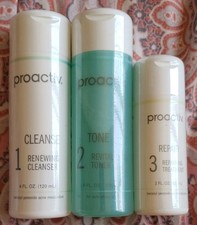 Proactiv 3-Step Acne Treatment Set Benzoyl Peroxide 2.5 Cleanser Toner