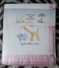 Carter's John Lennon Baby Blanket Real Love Elephant Giraffe Rhino new sealed f