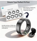COLMI R02 Smart Ring Activity Tracker Black w/ Charging Case HR SpO2 Sleep
